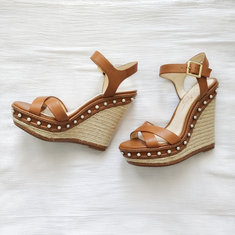 Jessica Simpson Light Brown Wedges